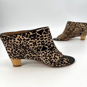 Vince‎ Camuto Signature Pony Hair Calf Hair Leopard Mod Heels Mob Wife Leopard